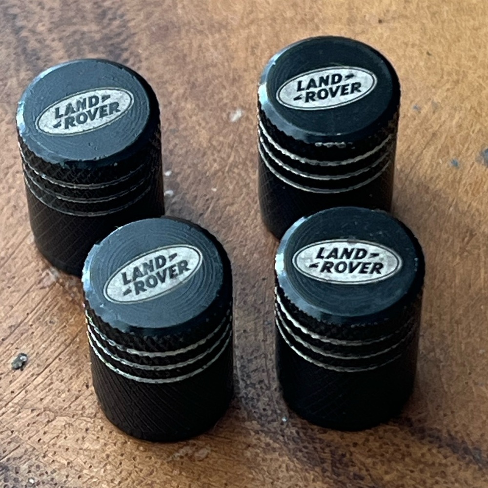 Land Rover Black Tire Valve Caps